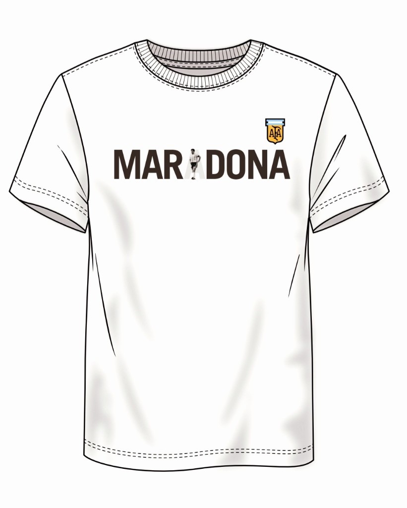 CAMISETA ARGENTINA MARADONA FRONTAL 