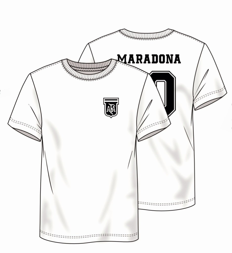 CAMISETA ARGENTINA MARADONA TRASERO