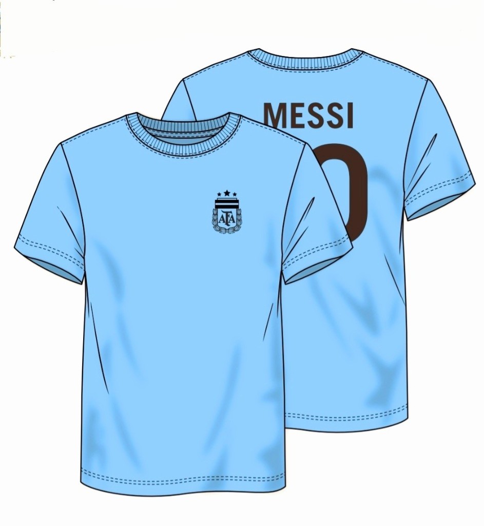 CAMISETA ARGENTINA MESSI TRASERO