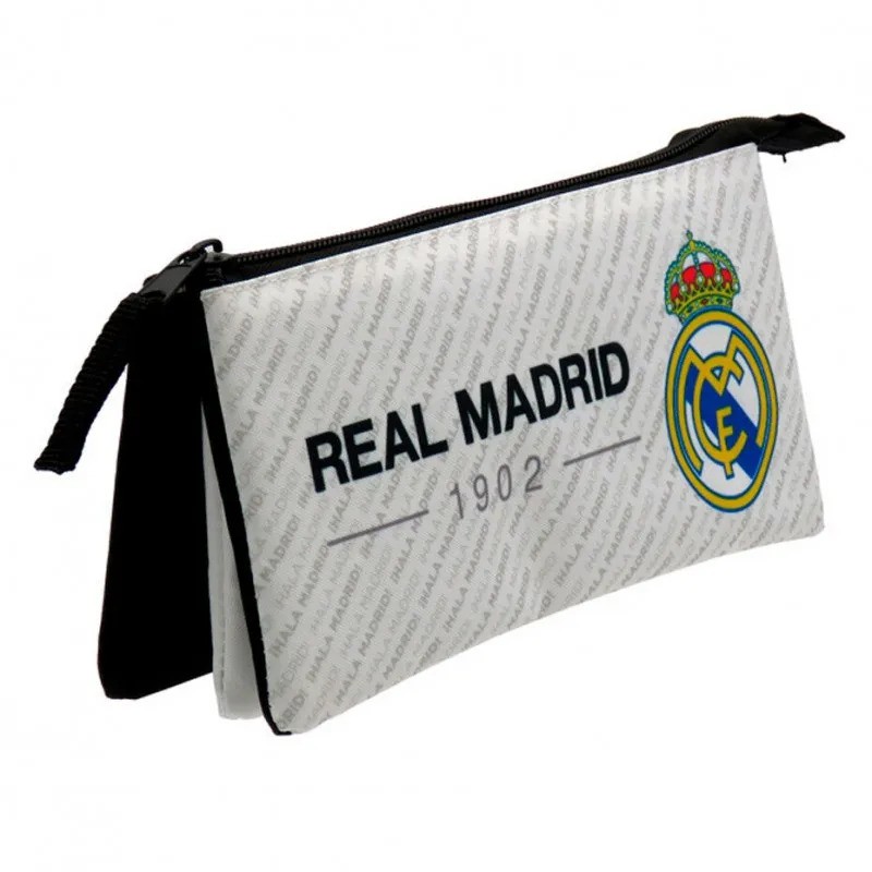 ESTUCHE REAL MADRID TRIPLE (LICENCIA OFICIAL)