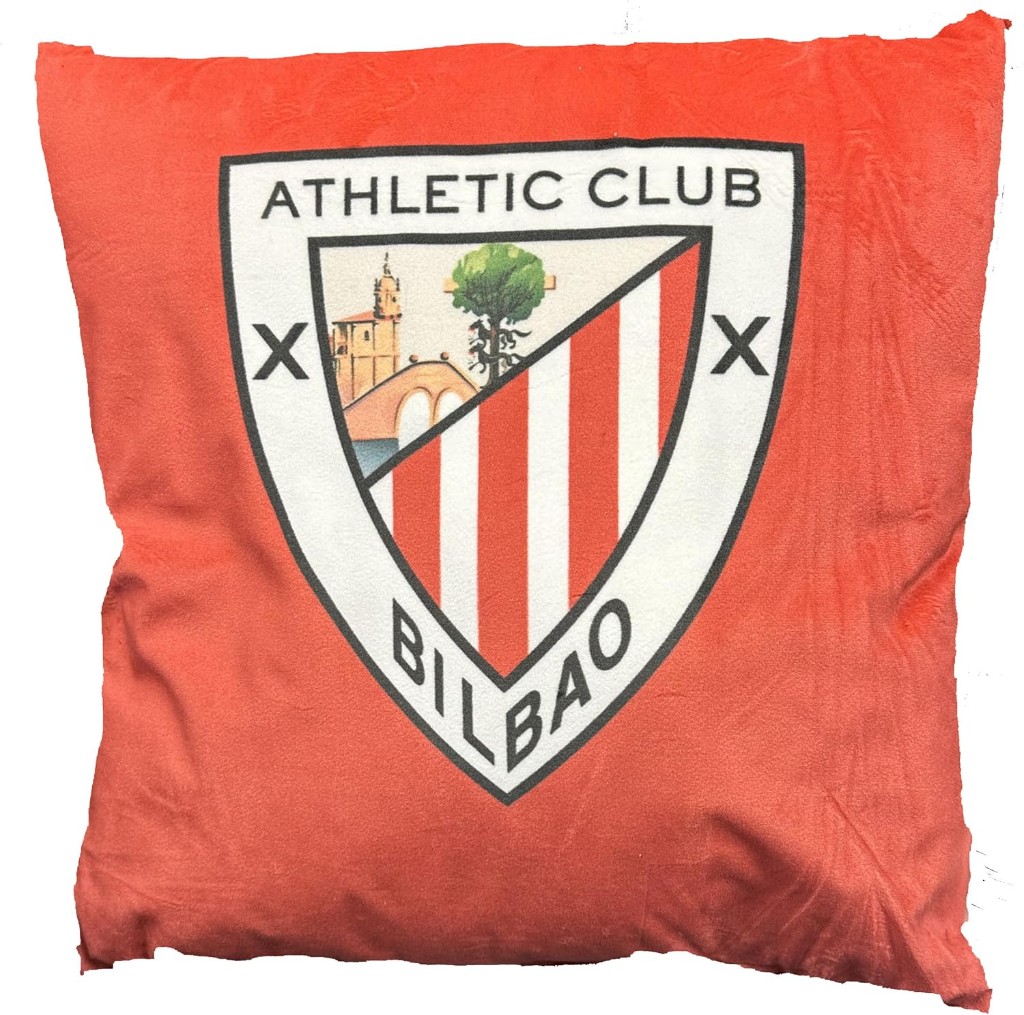 COJÍN ATHLETIC CLUB TERCIOPELO (LICENCIA OFICIAL)