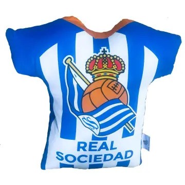 COJÍN REAL SOCIEDAD CAMISETA (LICENCIA OFICIAL)