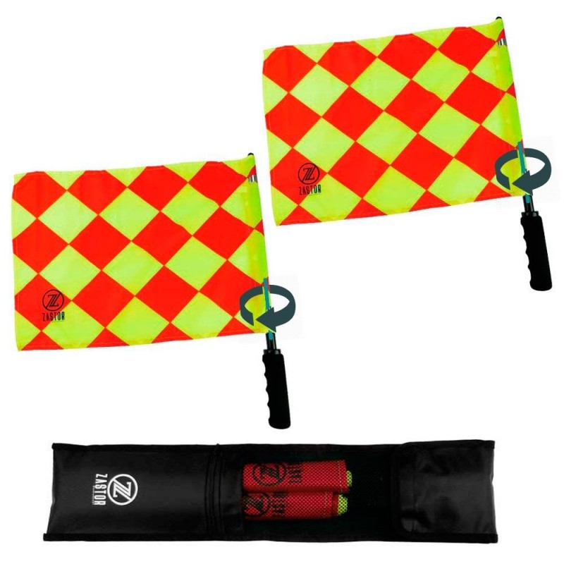 PACK BANDERINES GIRATORIOS DE ÁRBITRO ZASTOR - ROMBOS